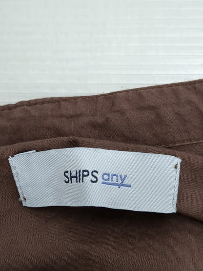 SHIPS any:〈洗濯機可能〉ポプリン ステッチ ノーカラー シャツ ブルゾン