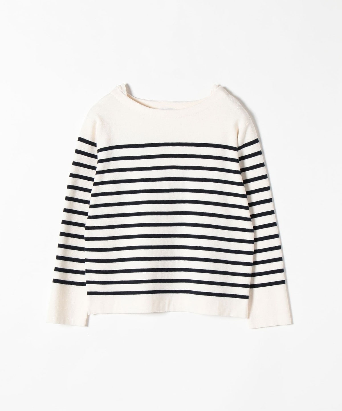 SHIPS any:スクエアボートネックプルオーバー