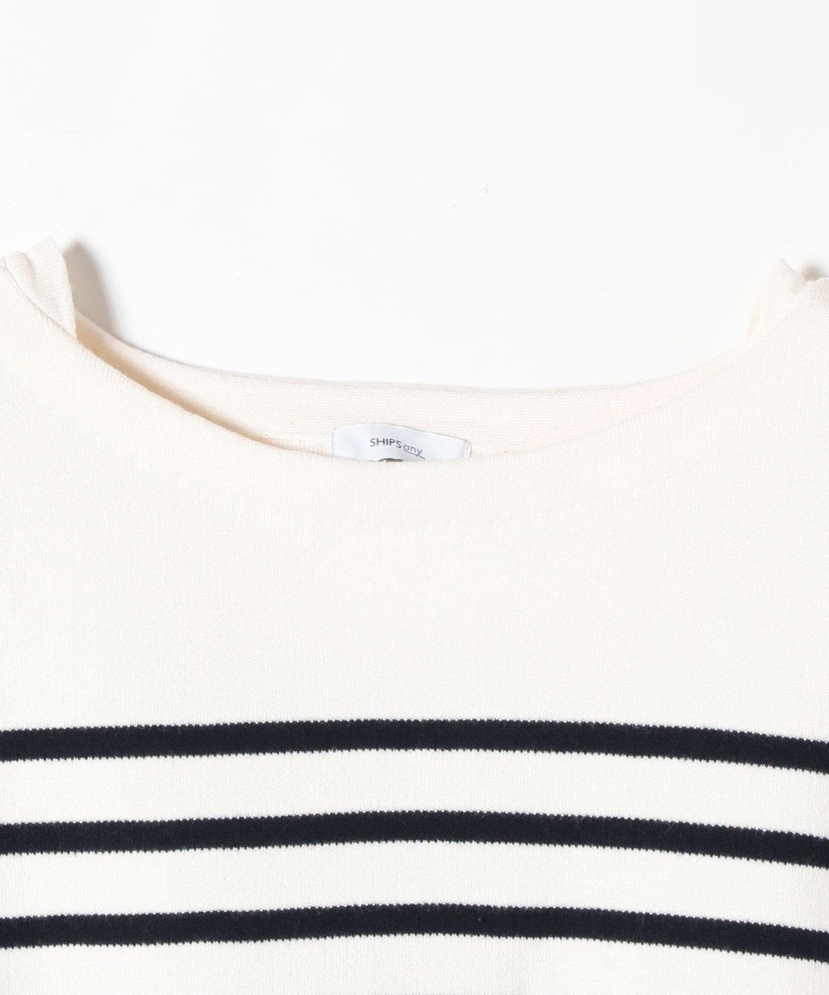 SHIPS any:スクエアボートネックプルオーバー