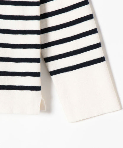 SHIPS any:スクエアボートネックプルオーバー