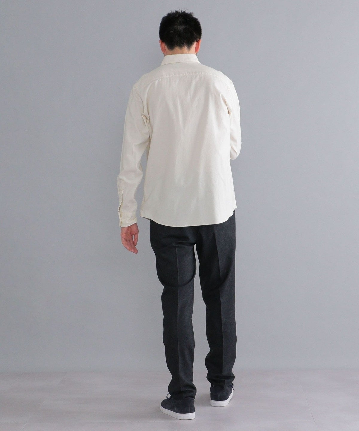 SHIPS:ノープリーツ 無地 ウール パンツ