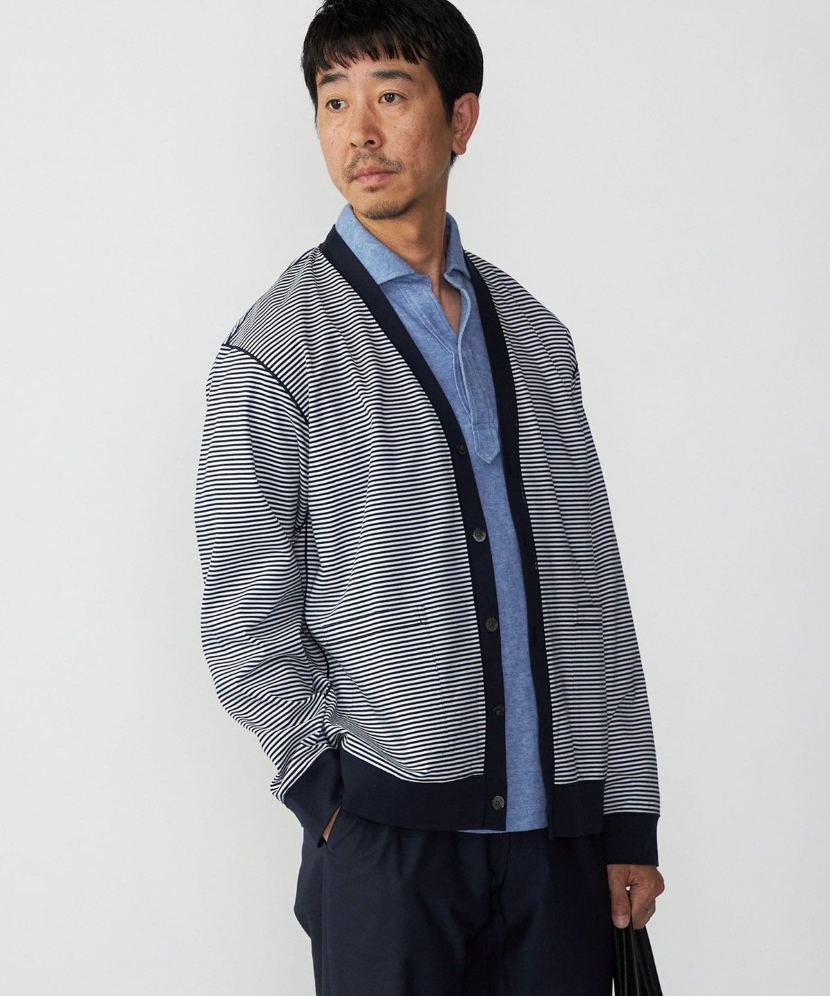 SHIPS:32ゲージ ハイゲージ ライト カーディガン