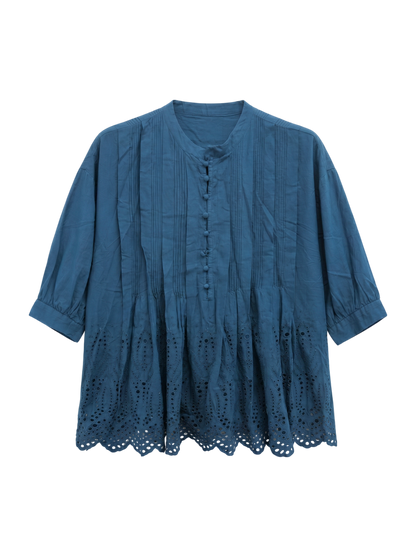 〈手洗い可能〉 シフリー エンブロイダリー ブラウス