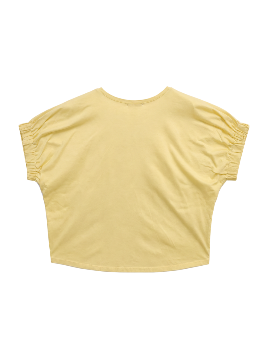 GATHER SLEEVE WIDE TOPS