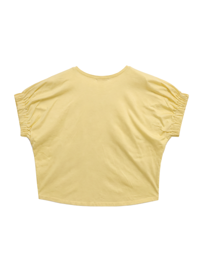 GATHER SLEEVE WIDE TOPS