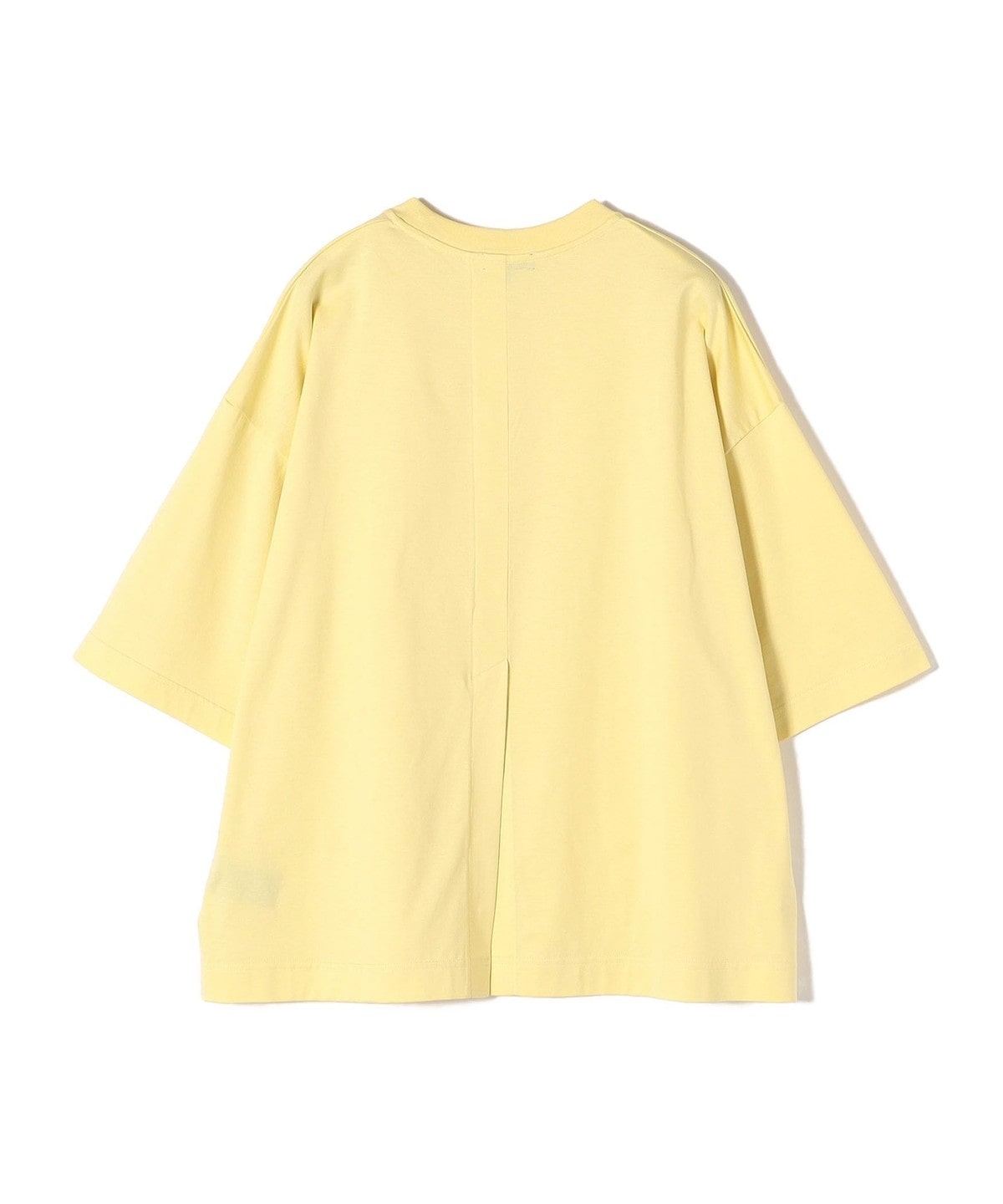 SHIPS Primary Navy Label:コットンショートスリーブプルオーバー