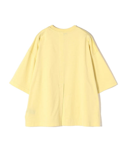SHIPS Primary Navy Label:コットンショートスリーブプルオーバー