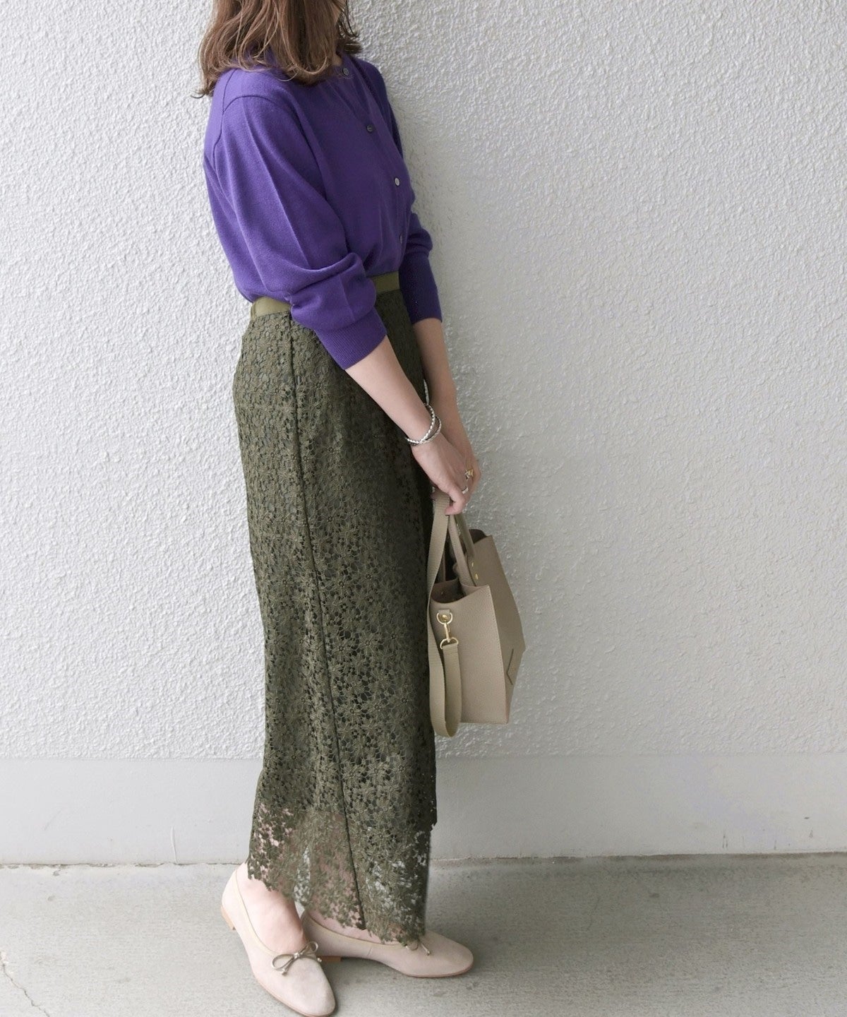 SHIPS any:〈ウォッシャブル〉プチフラワー レース スカート