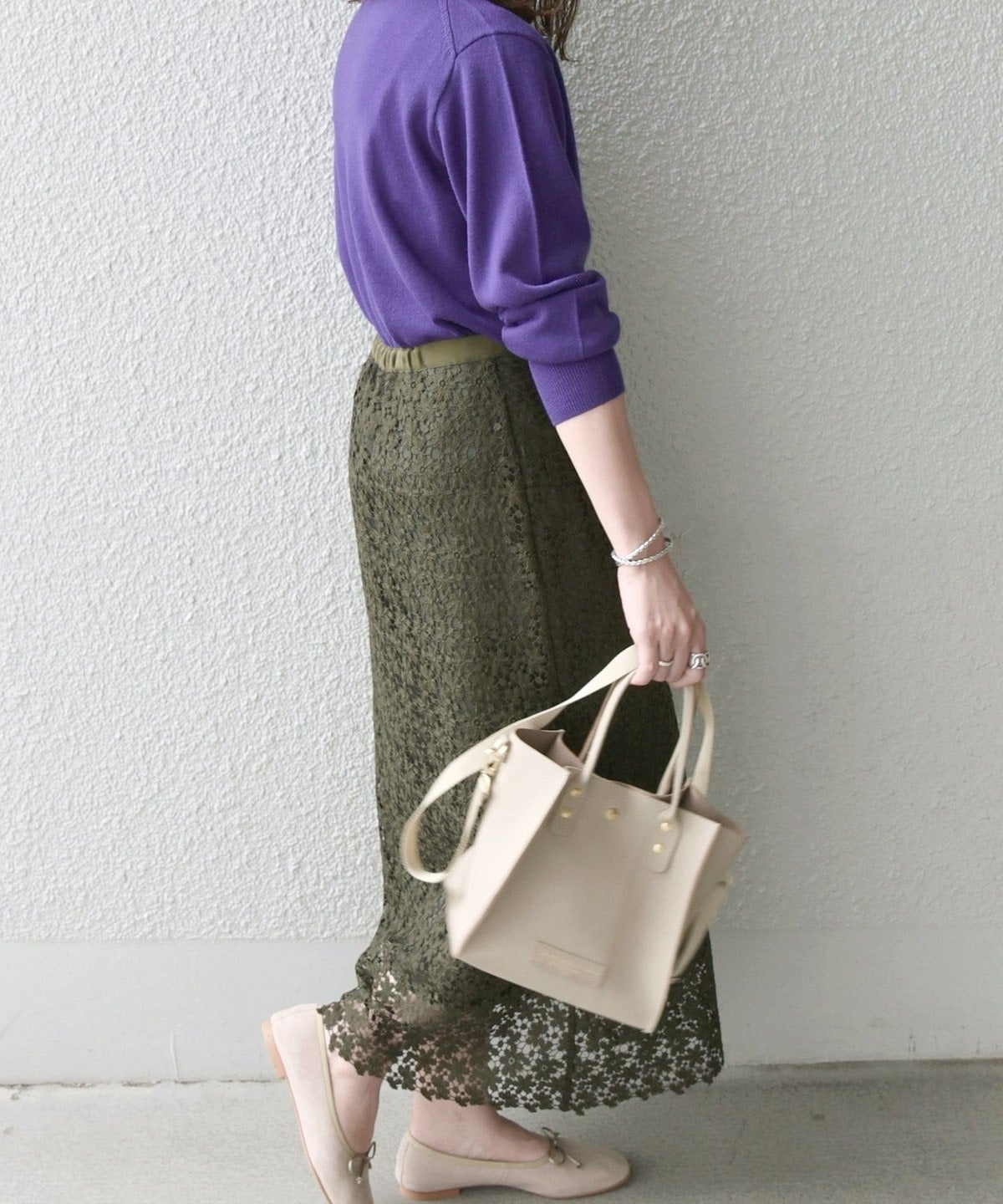 SHIPS any:〈ウォッシャブル〉プチフラワー レース スカート