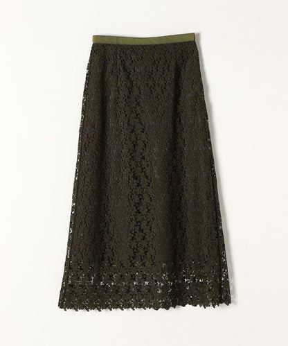 SHIPS any:〈ウォッシャブル〉プチフラワー レース スカート