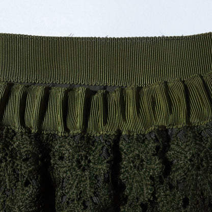 SHIPS any:〈ウォッシャブル〉プチフラワー レース スカート