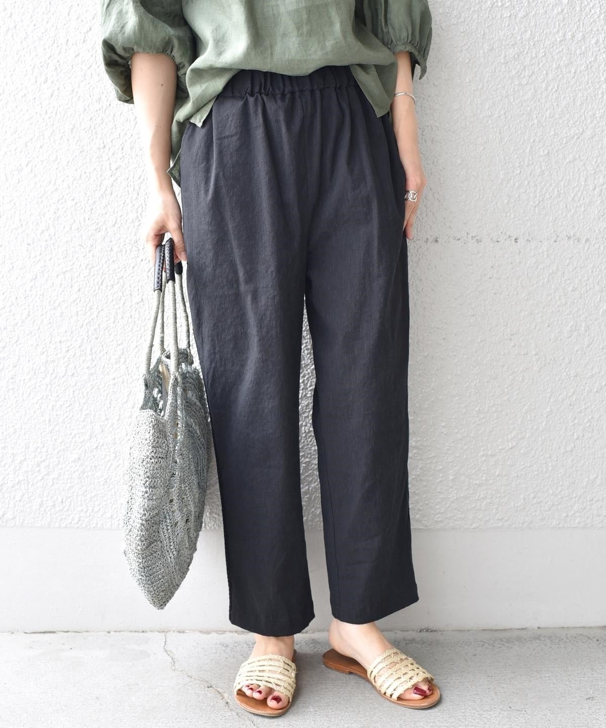 liflattie ships:サイドレースタックパンツ