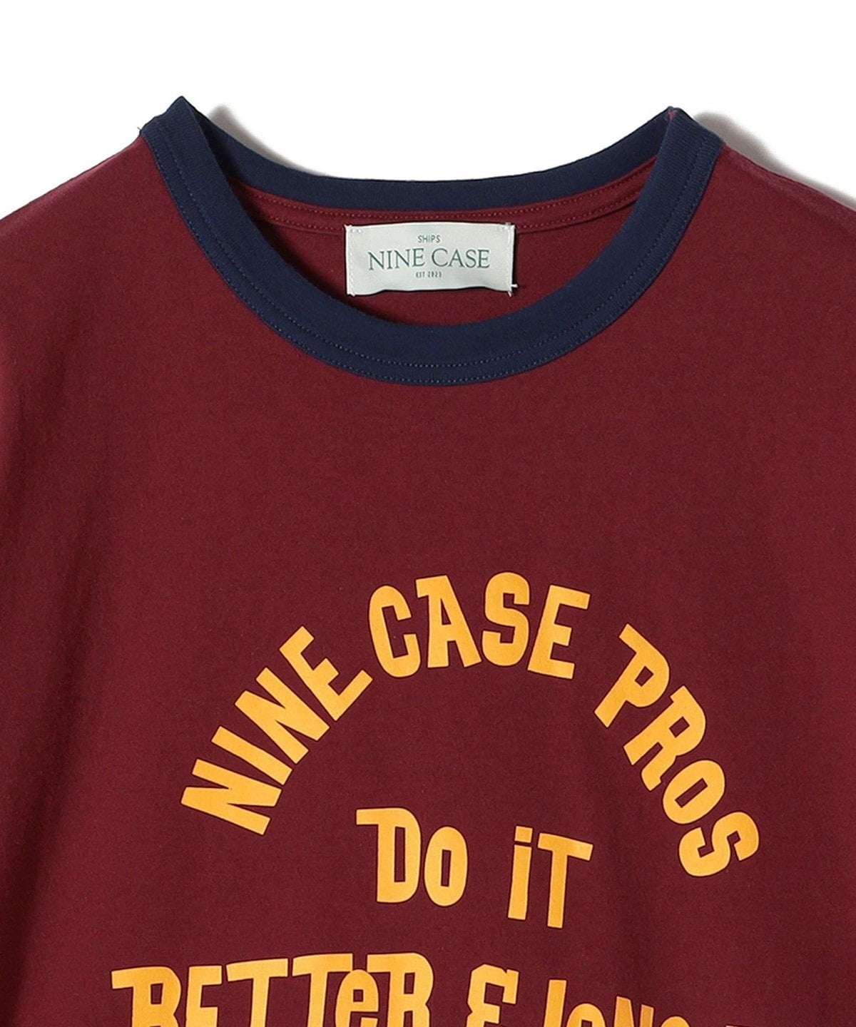 SHIPS NINE CASE:〈洗濯機可能〉プリント リンガー TEE