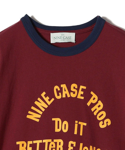 SHIPS NINE CASE:〈洗濯機可能〉プリント リンガー TEE