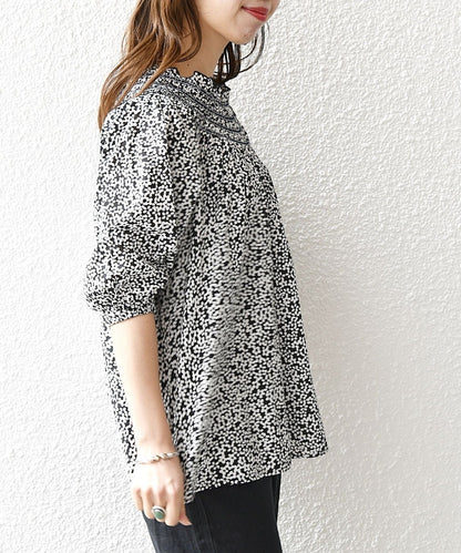 SHIPS any: カラー シャーリング ヨーク ブラウス
