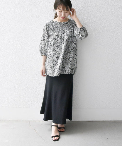 SHIPS any: カラー シャーリング ヨーク ブラウス