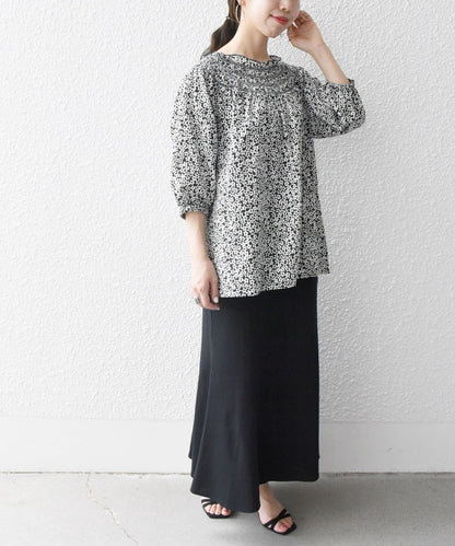 SHIPS any: カラー シャーリング ヨーク ブラウス