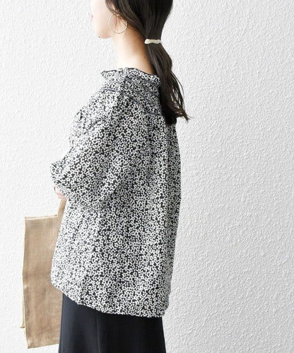 SHIPS any: カラー シャーリング ヨーク ブラウス