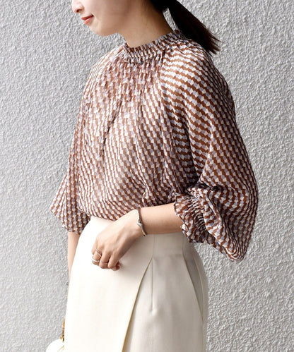 〈手洗い可能〉SPRINTEX ギャザーブラウス