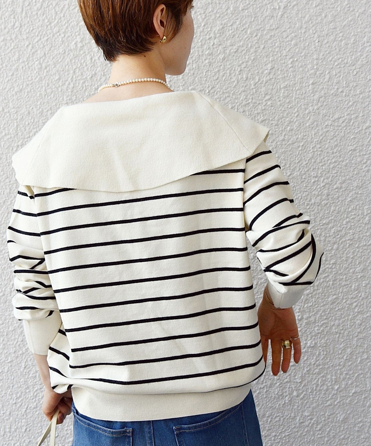 SHIPS any:〈手洗い可能〉ビッグカラー ニット プルオーバー2