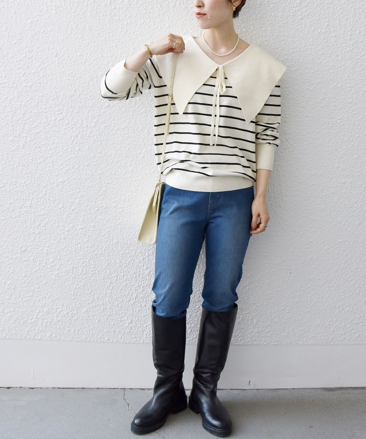 SHIPS any:〈手洗い可能〉ビッグカラー ニット プルオーバー2