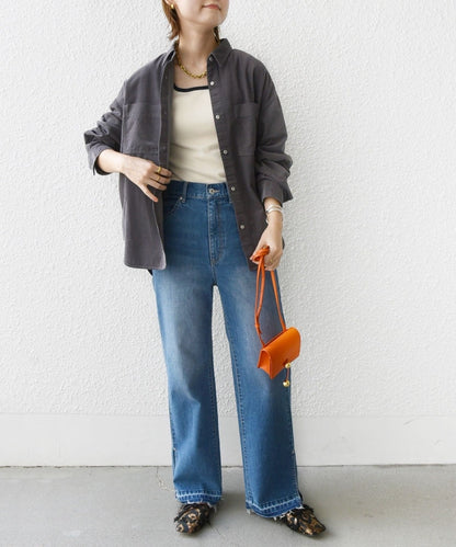 〈洗濯機可能〉コーデュロイ オーバー シャツ