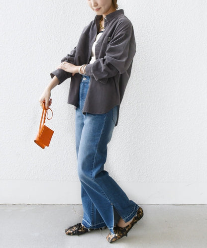 〈洗濯機可能〉コーデュロイ オーバー シャツ