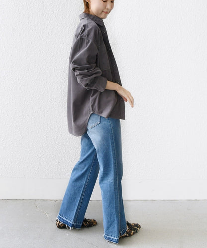 〈洗濯機可能〉コーデュロイ オーバー シャツ