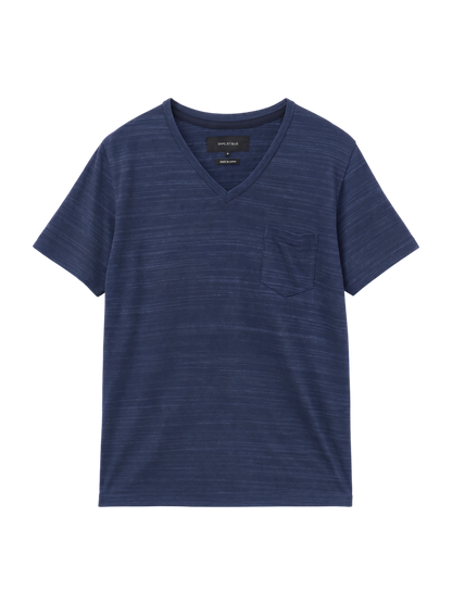 SHIPS JET BLUE: コブラボーダー VネックTシャツ