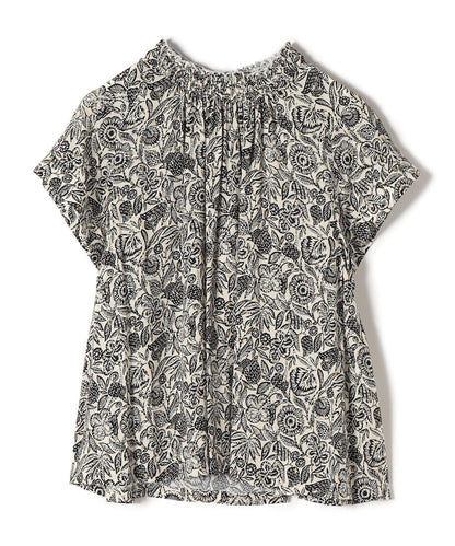 〈手洗い可能〉DEVEAUX フレンチスリーブブラウス