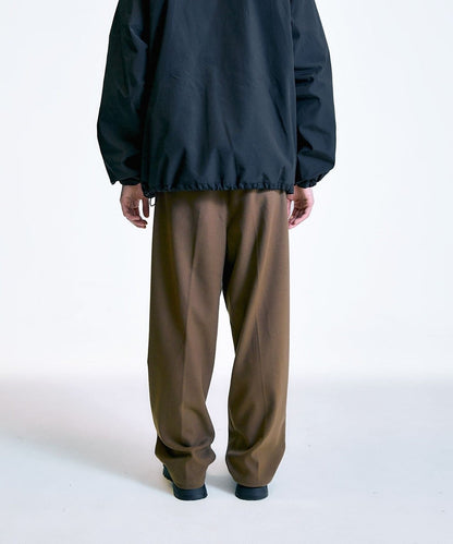 City Ambient Products: T/Rフラノ 2プリーツ ワイドテーパード スラックス