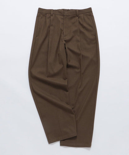 City Ambient Products: T/Rフラノ 2プリーツ ワイドテーパード スラックス