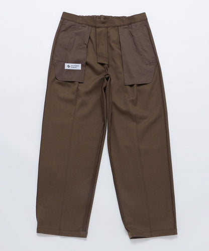 City Ambient Products: T/Rフラノ 2プリーツ ワイドテーパード スラックス