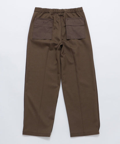 City Ambient Products: T/Rフラノ 2プリーツ ワイドテーパード スラックス