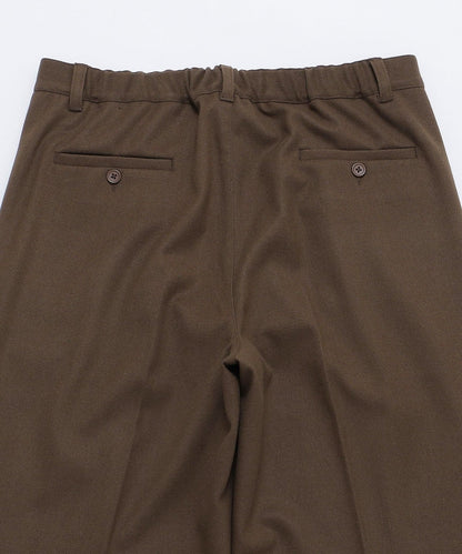 City Ambient Products: T/Rフラノ 2プリーツ ワイドテーパード スラックス