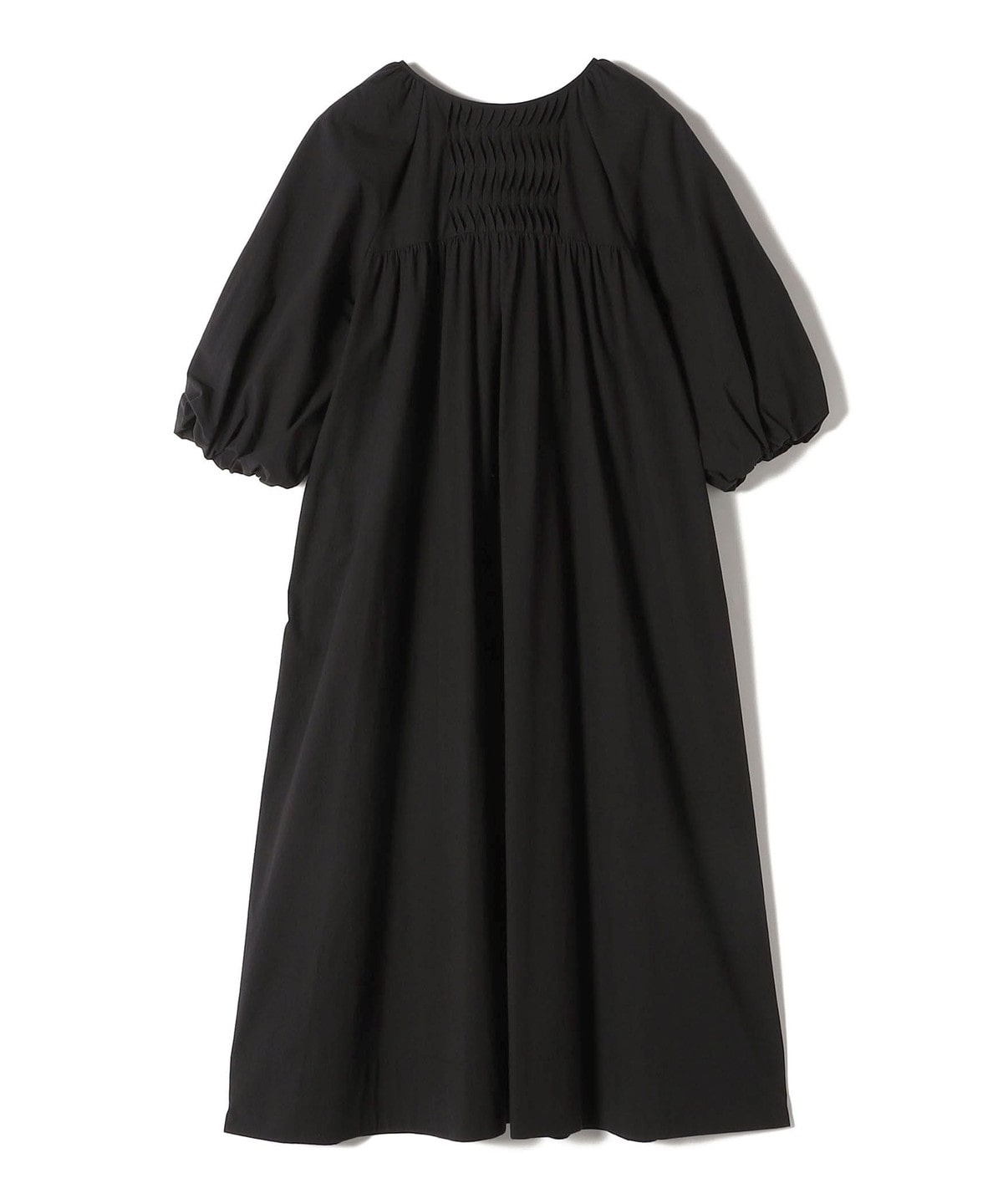 SHIPS Primary Navy Label:〈手洗い可能〉コットン フロント ピンタック ワンピース