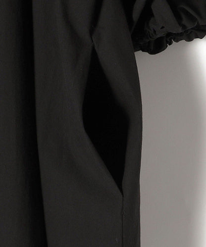 SHIPS Primary Navy Label:〈手洗い可能〉コットン フロント ピンタック ワンピース