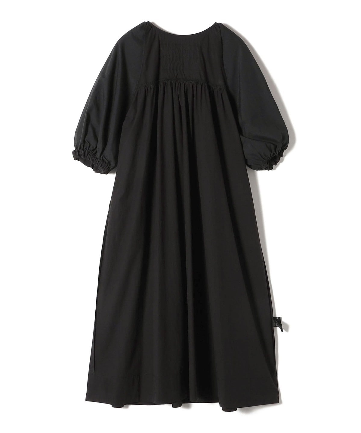 SHIPS Primary Navy Label:〈手洗い可能〉コットン フロント ピンタック ワンピース