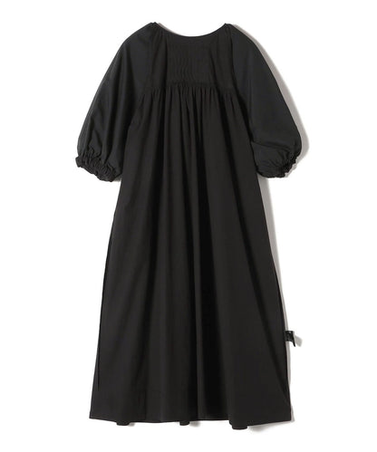 SHIPS Primary Navy Label:〈手洗い可能〉コットン フロント ピンタック ワンピース