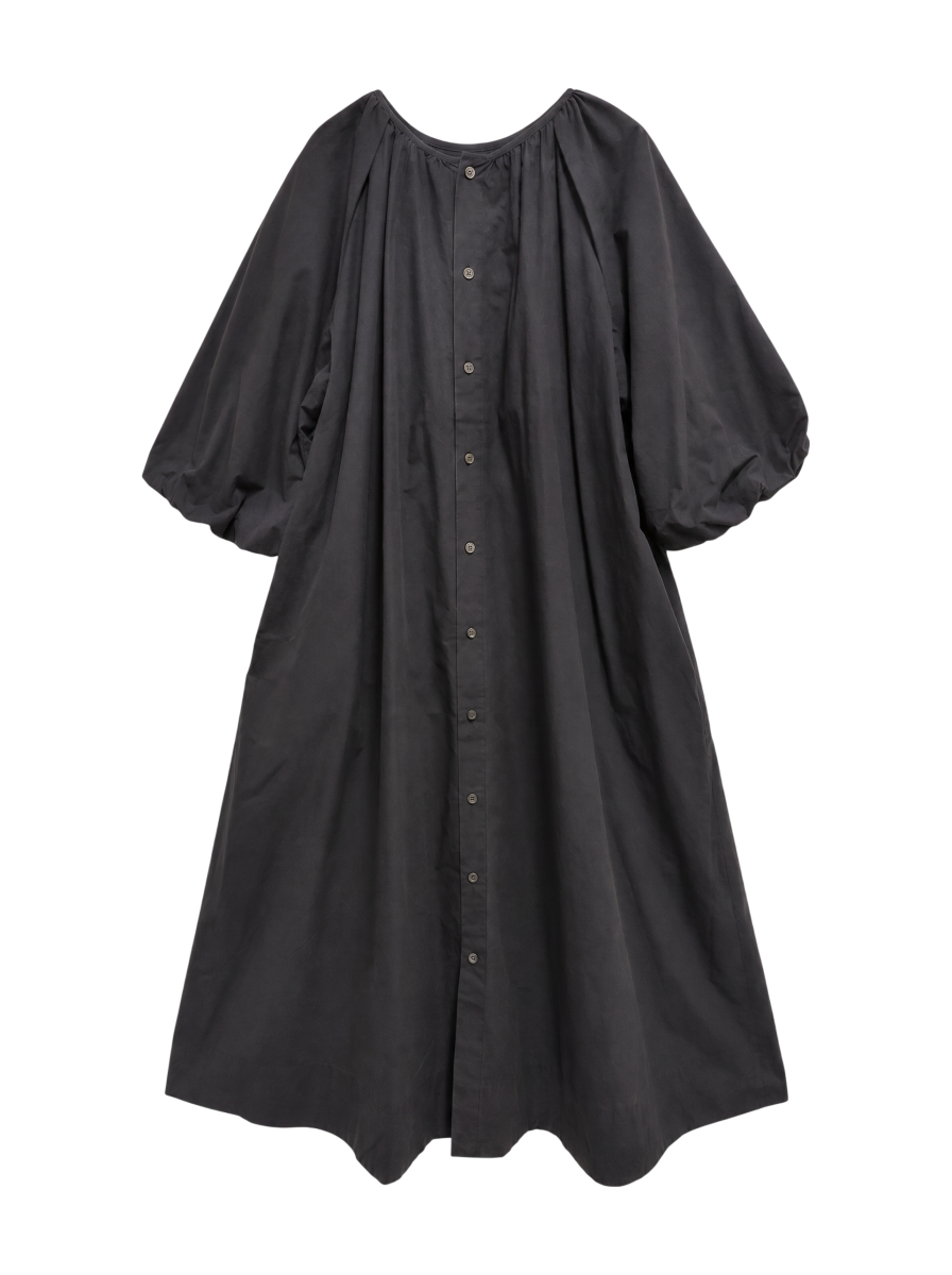SHIPS Primary Navy Label:〈手洗い可能〉コットン フロント ピンタック ワンピース