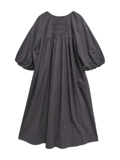 SHIPS Primary Navy Label:〈手洗い可能〉コットン フロント ピンタック ワンピース