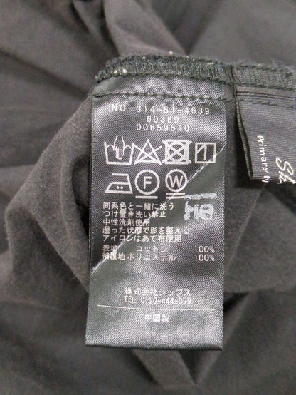 SHIPS Primary Navy Label:〈手洗い可能〉コットン フロント ピンタック ワンピース