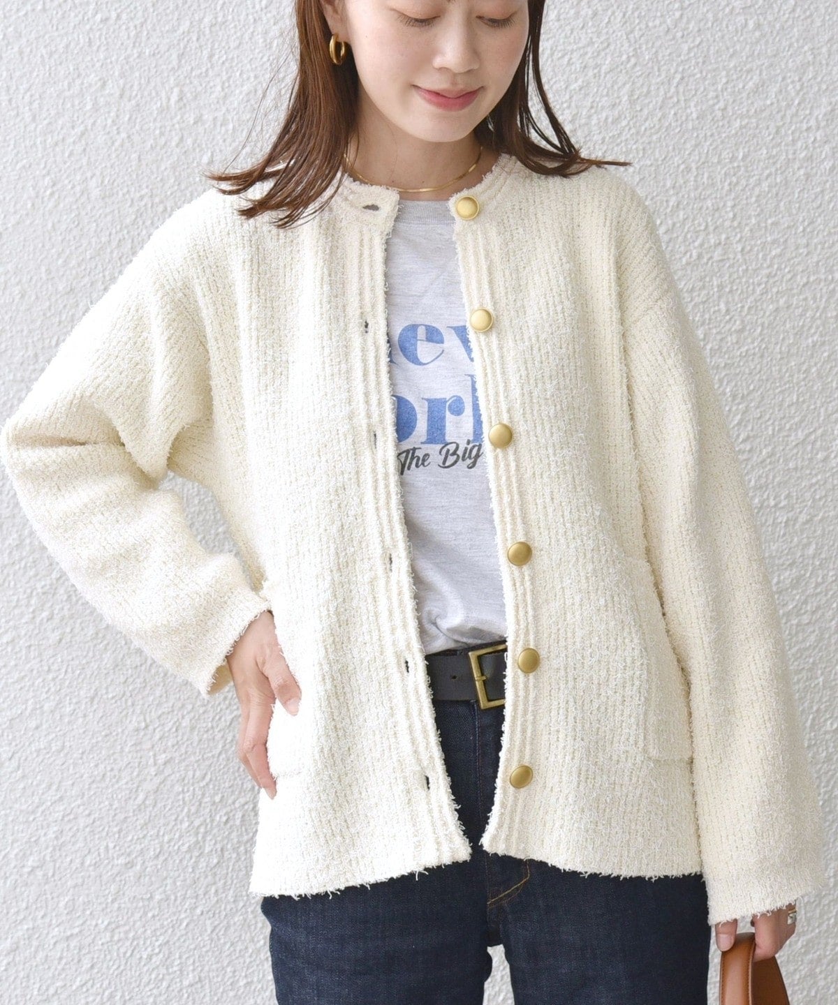 〈手洗い可能〉ツィディ ニット カーディガン