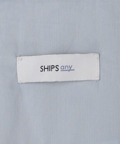 SHIPS any: 〈洗濯機可能〉ストレッチ ナイロン ノーカラー リラックス ジャケット