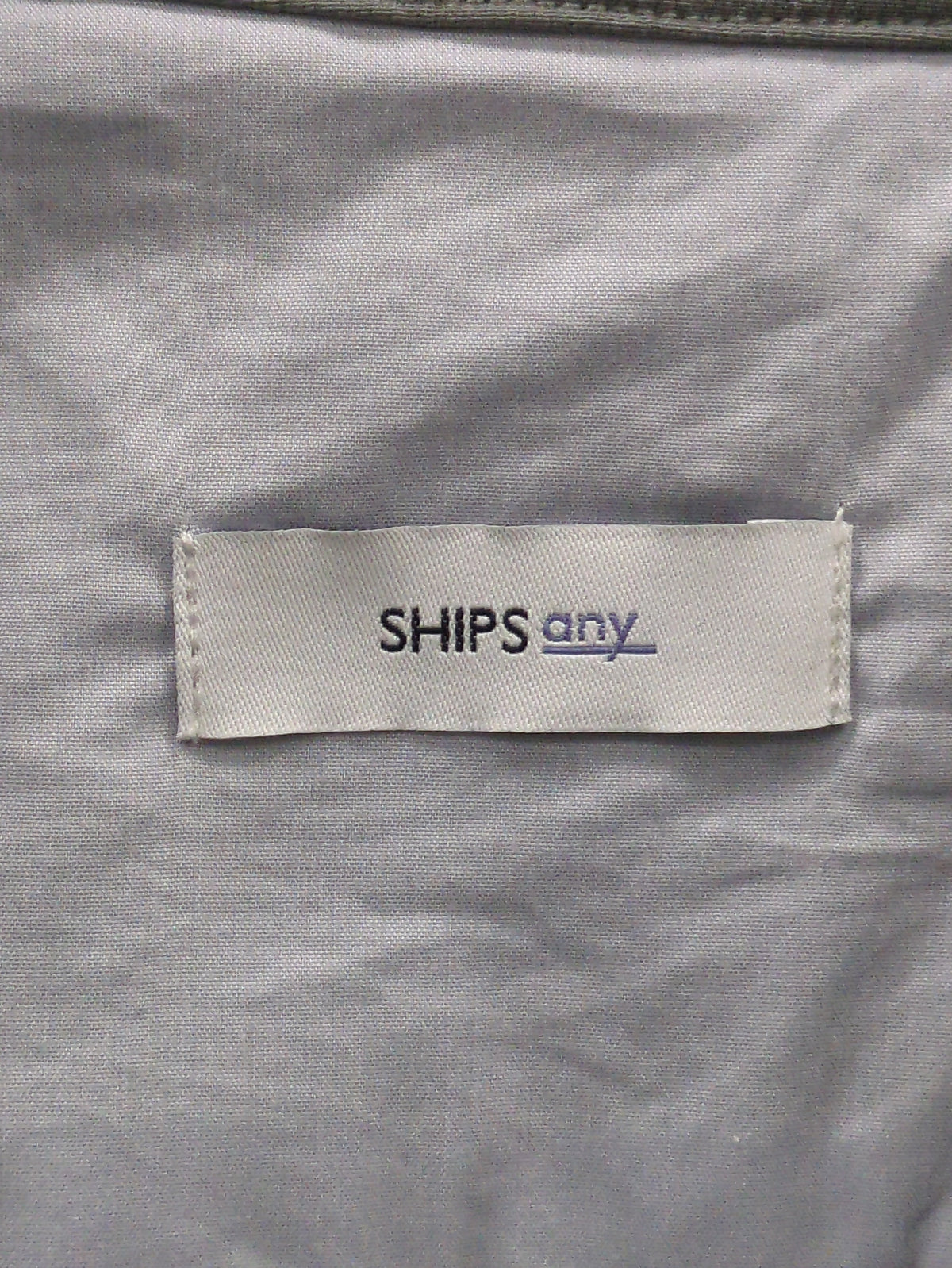 SHIPS any: 〈洗濯機可能〉ストレッチ ナイロン ノーカラー リラックス ジャケット