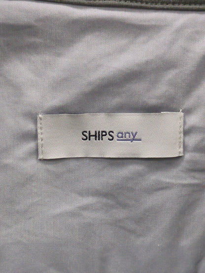 SHIPS any: 〈洗濯機可能〉ストレッチ ナイロン ノーカラー リラックス ジャケット