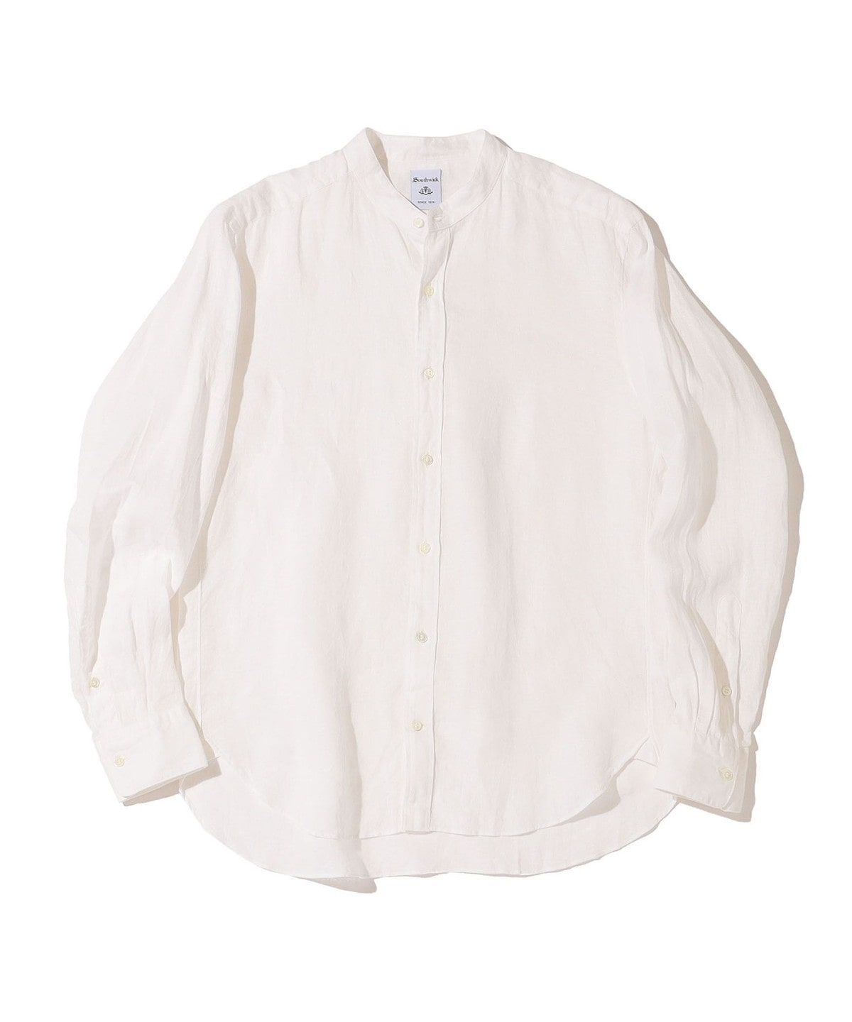 Southwick Gate Label: リネン バンドカラーシャツ