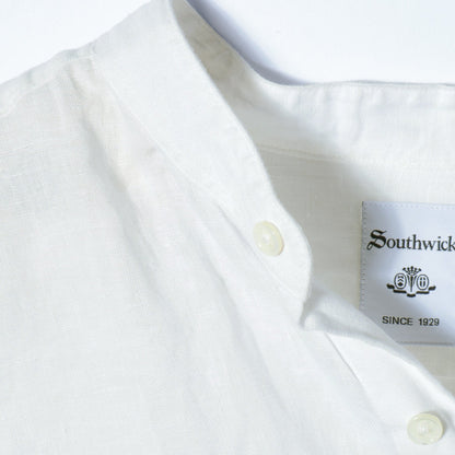 Southwick Gate Label: リネン バンドカラーシャツ