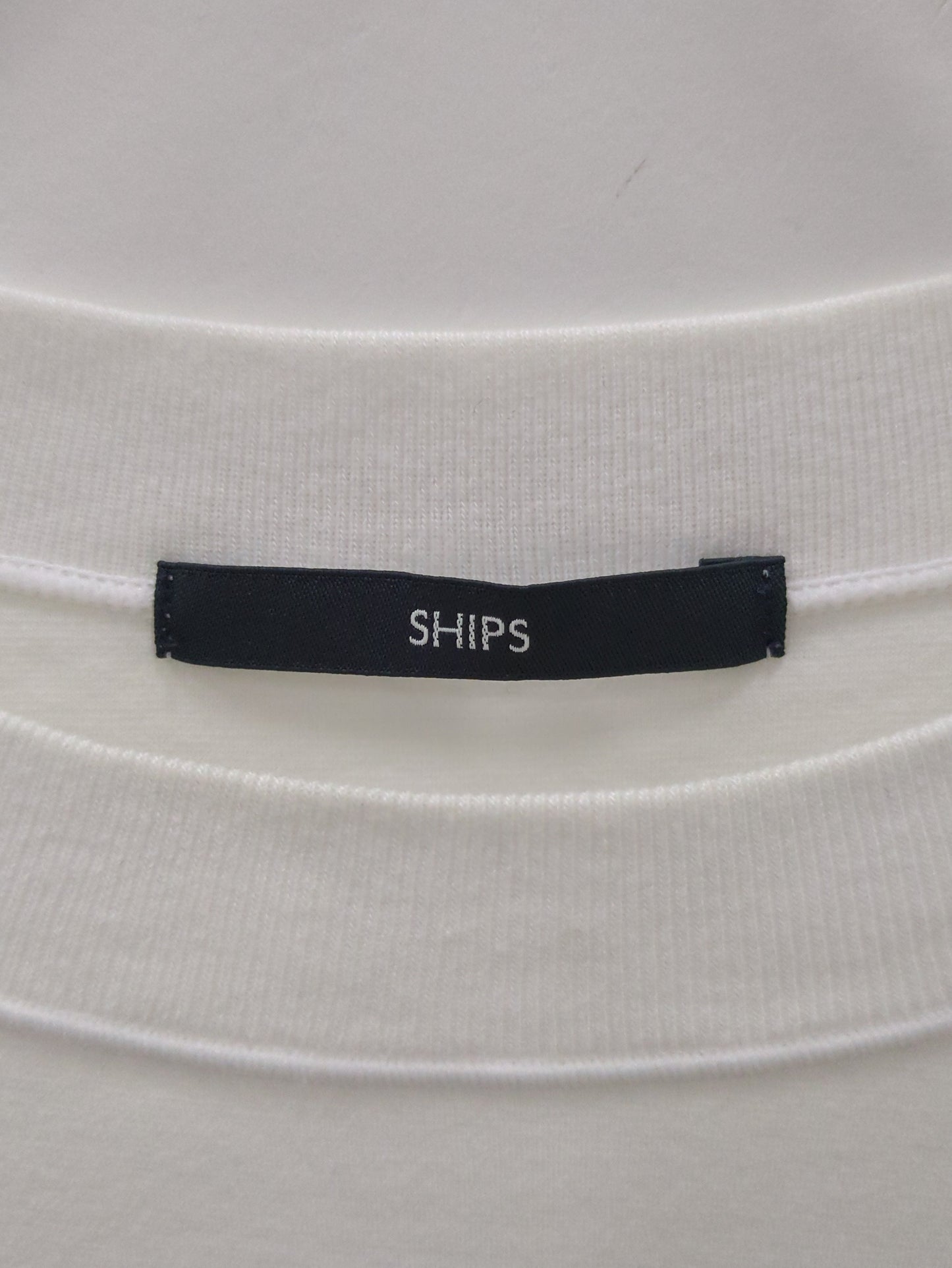 SHIPS: ハイゲージ クルーネック ポンチ Tシャツ