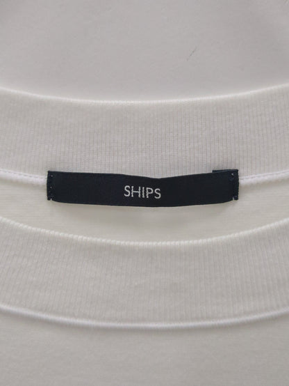 SHIPS: ハイゲージ クルーネック ポンチ Tシャツ